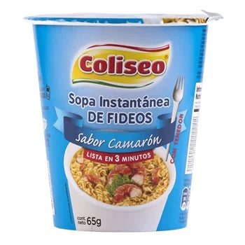 Sopa Instant. COLISEO Tripack Surtido (Pollo x2/ Camaron x1)
