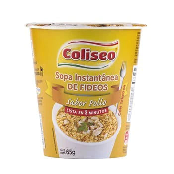 Sopa Instant. COLISEO Tripack Surtido (Pollo x2/ Camaron x1)